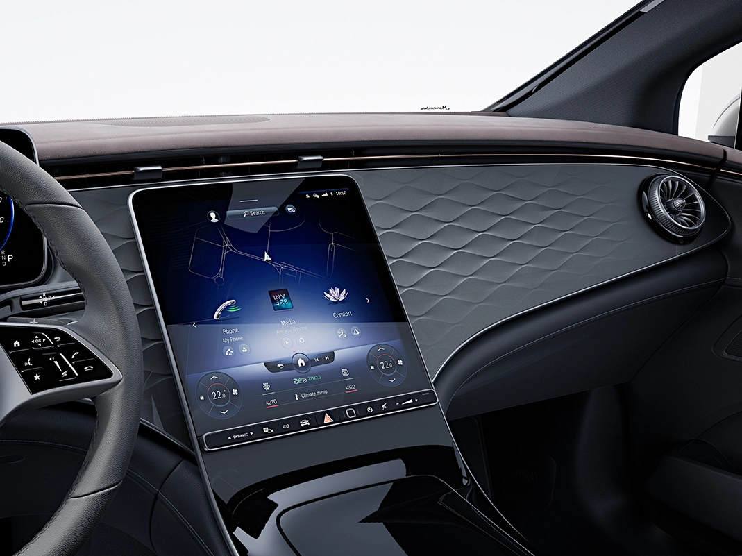 MBUX multimedia system in the EQE sedan